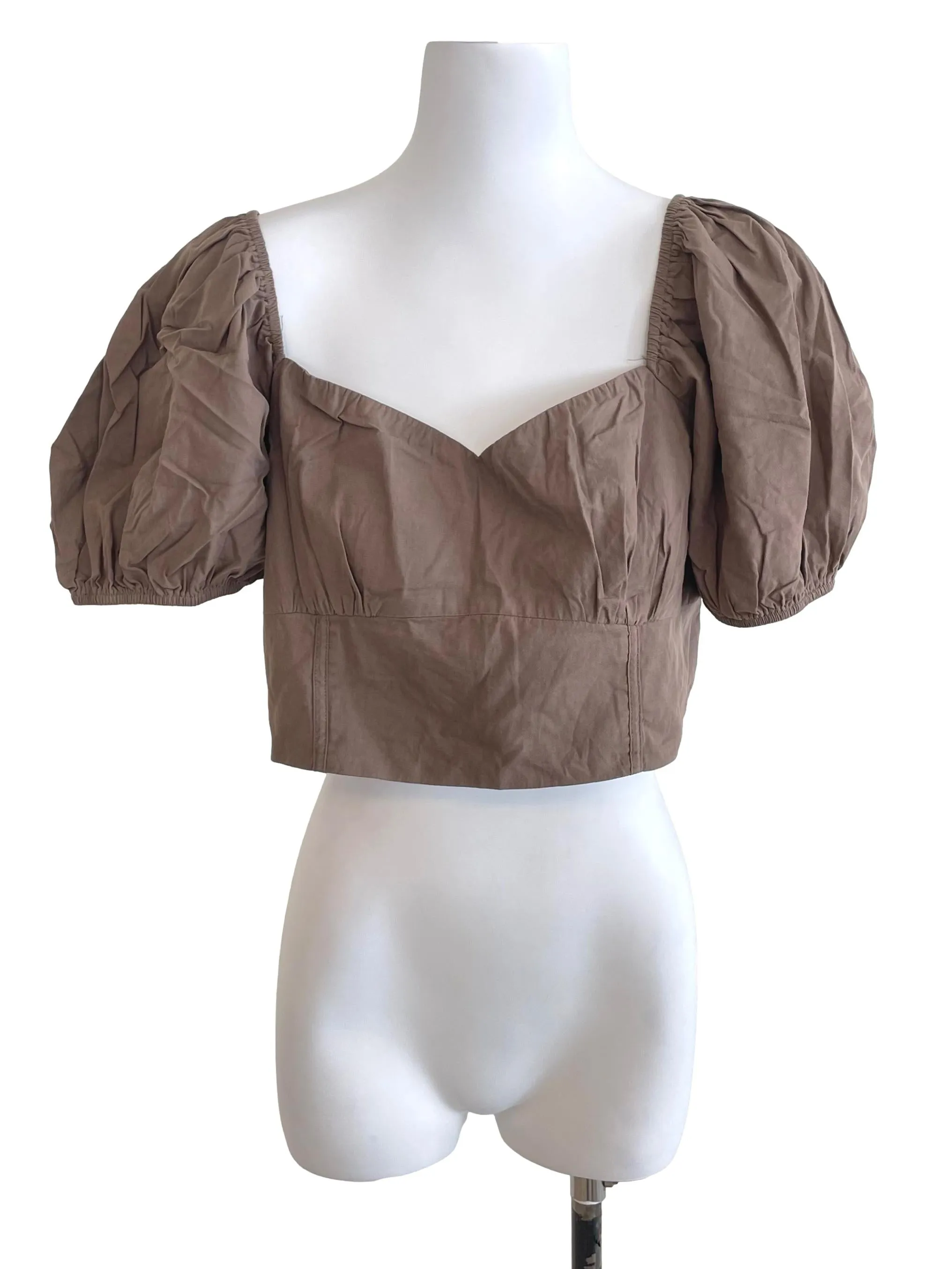 Brown Sweetheart Top