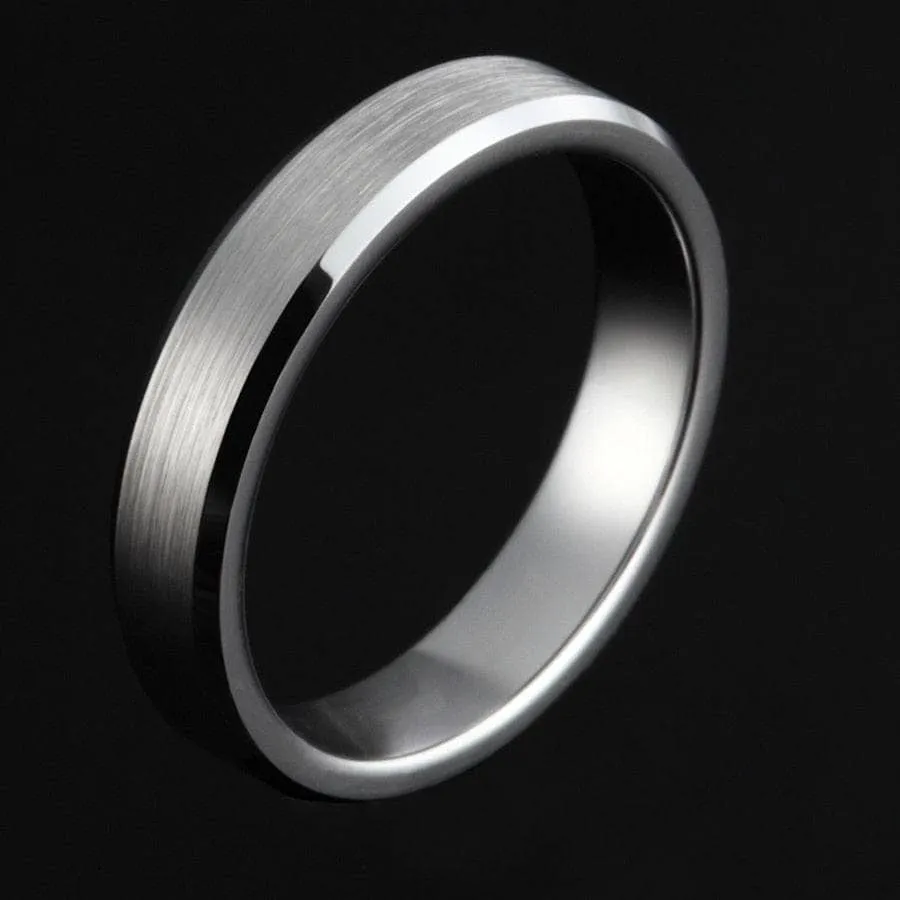 Brushed Men's Tungsten Wedding Band
