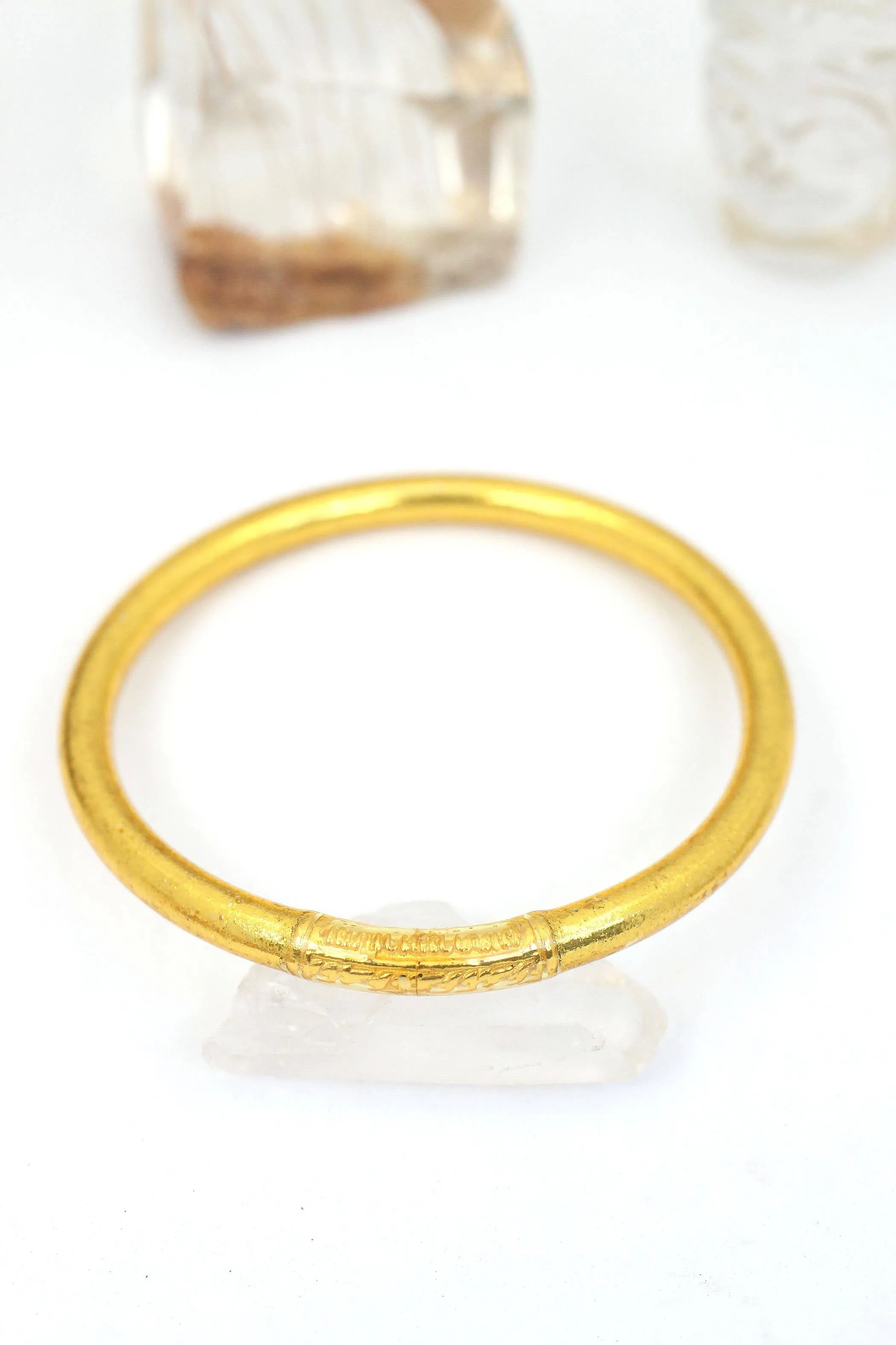 Buddha Bracelets, Mantra Bangle Gold & Metals