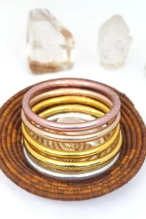 Buddha Bracelets, Mantra Bangle Gold & Metals