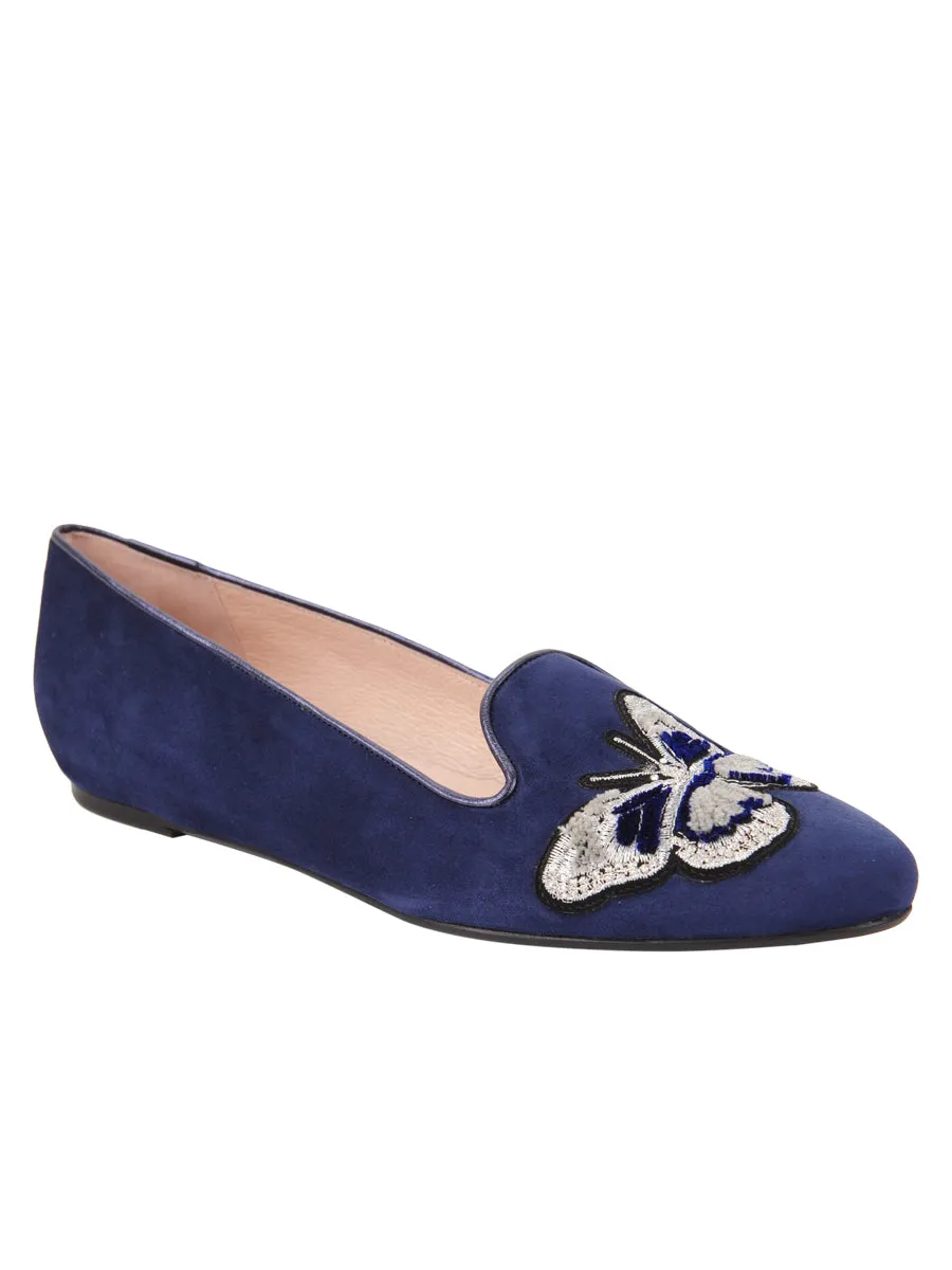 Butterfly Smoking Slipper Flat