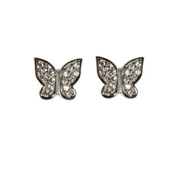 BUTTERFLY STUD EARRINGS