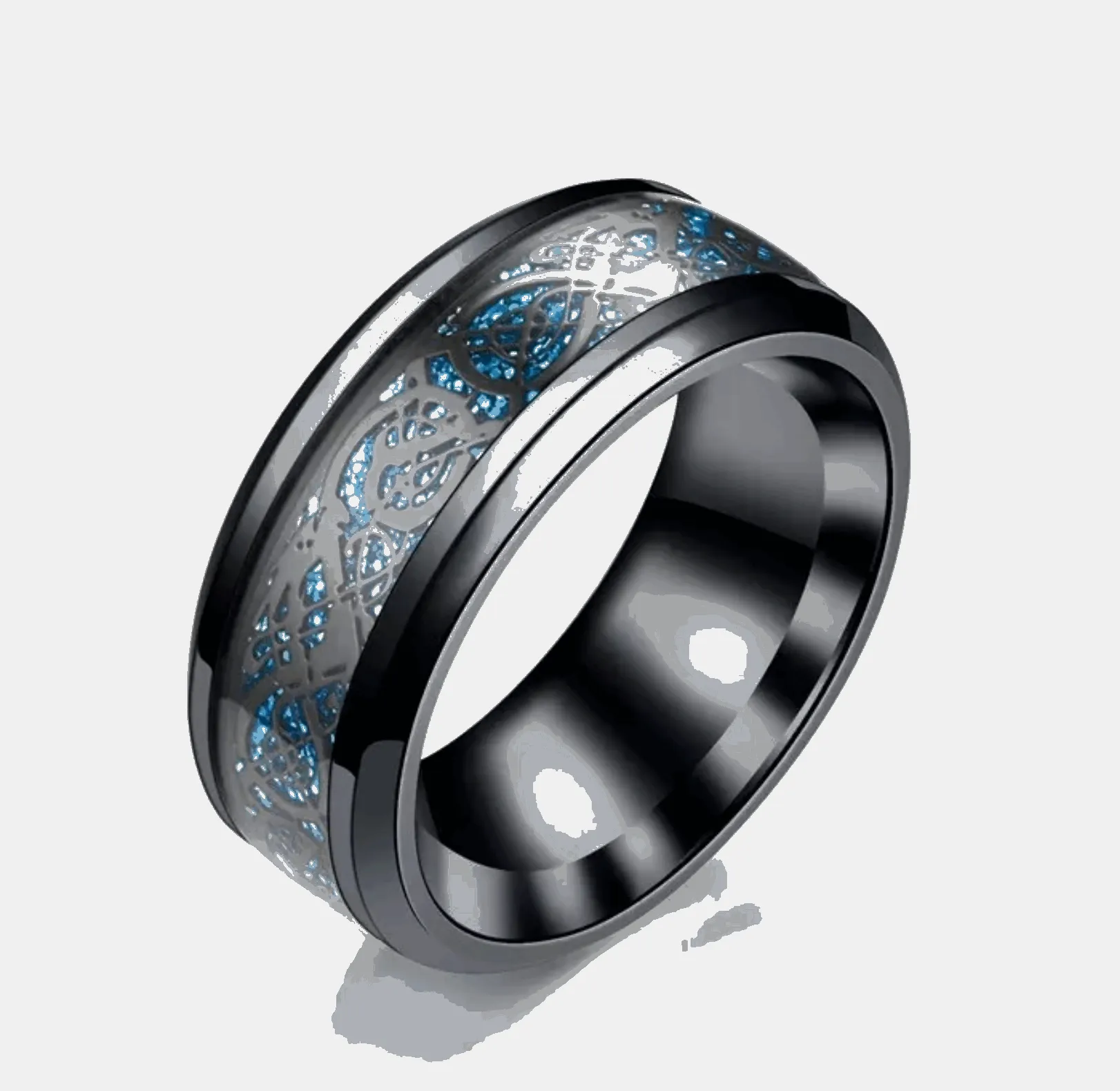 Buy 8mm Engraved Men's Titanium Rings - Durable & Stylish