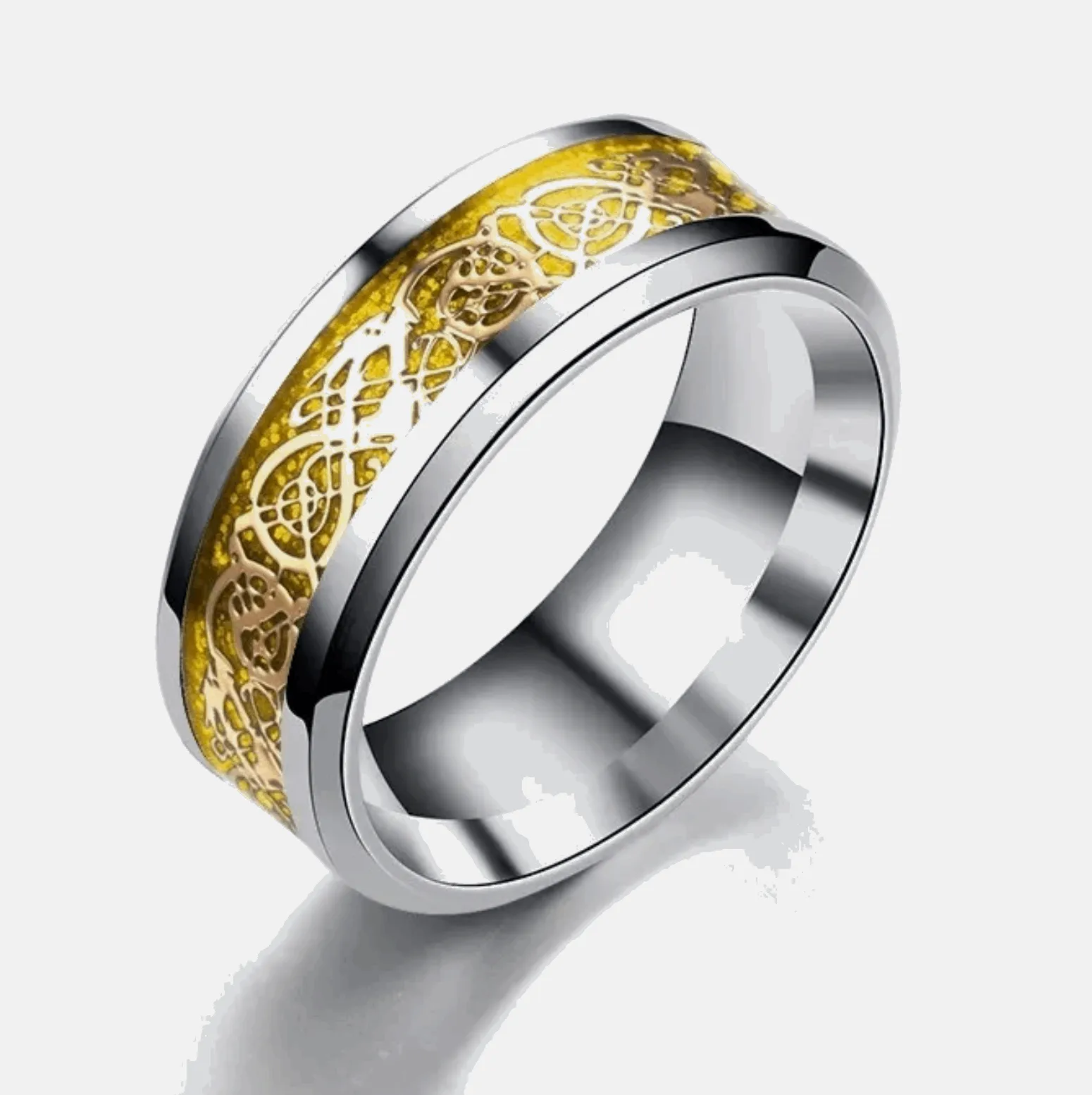 Buy 8mm Engraved Men's Titanium Rings - Durable & Stylish