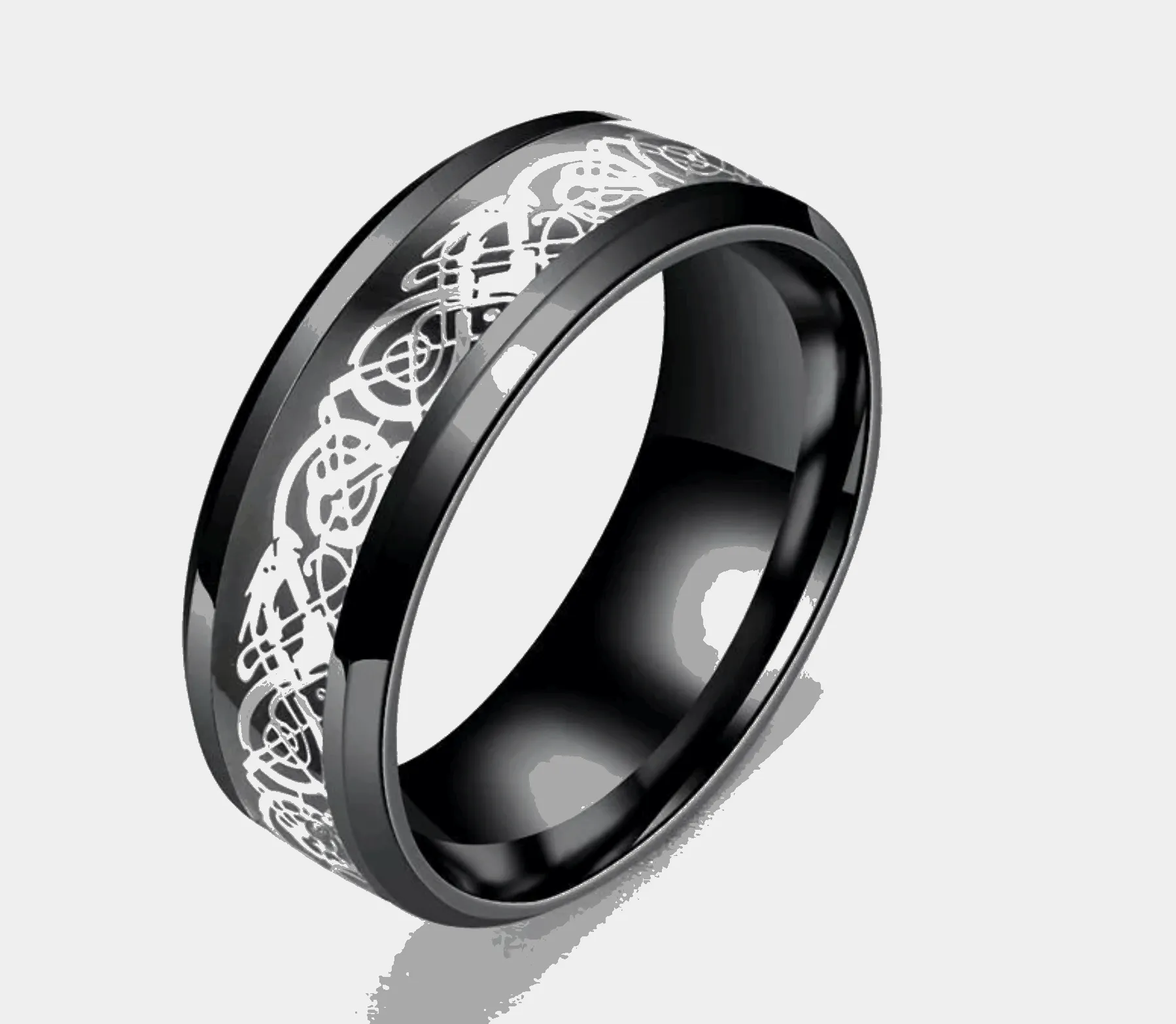 Buy 8mm Engraved Men's Titanium Rings - Durable & Stylish