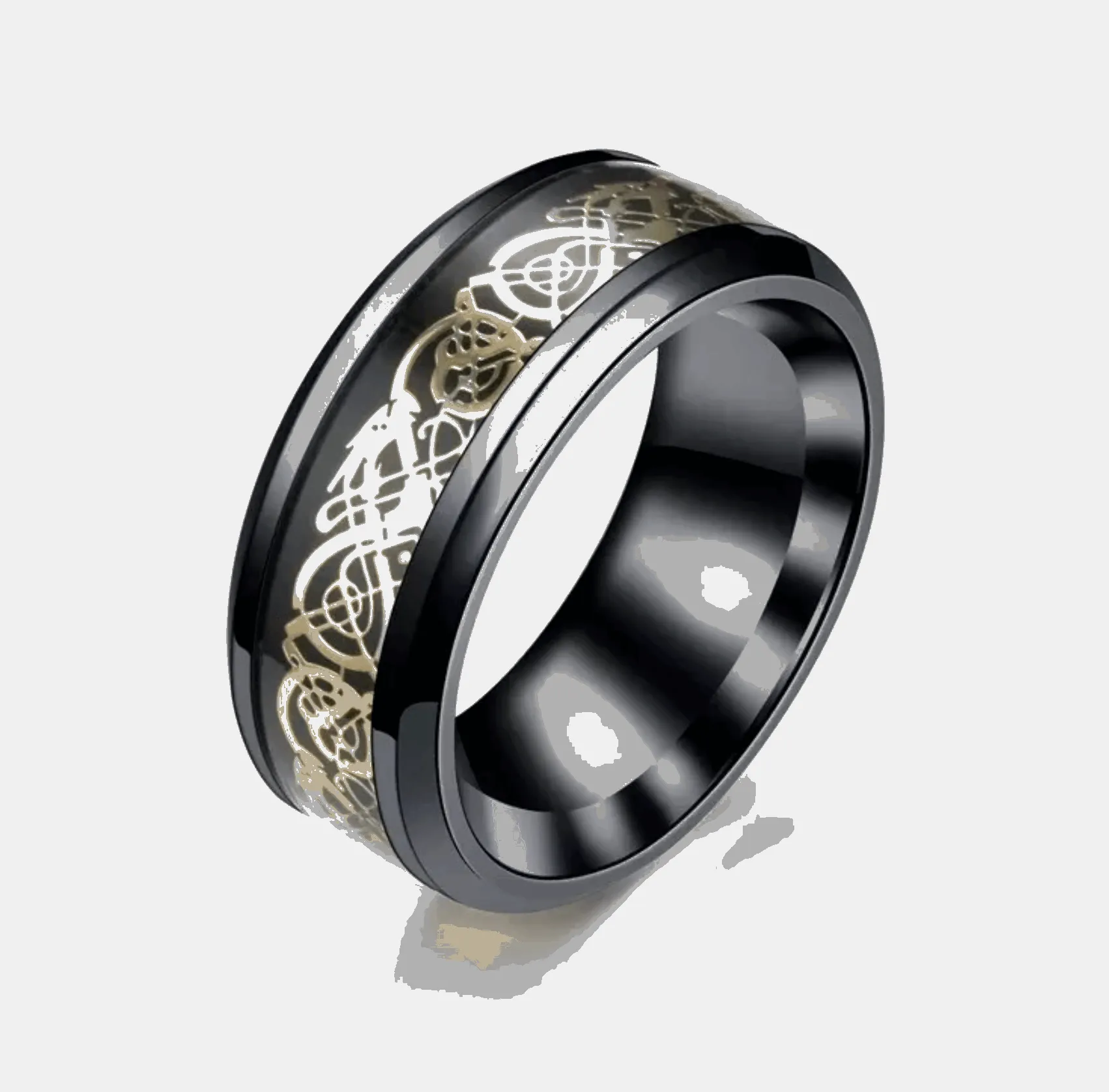 Buy 8mm Engraved Men's Titanium Rings - Durable & Stylish