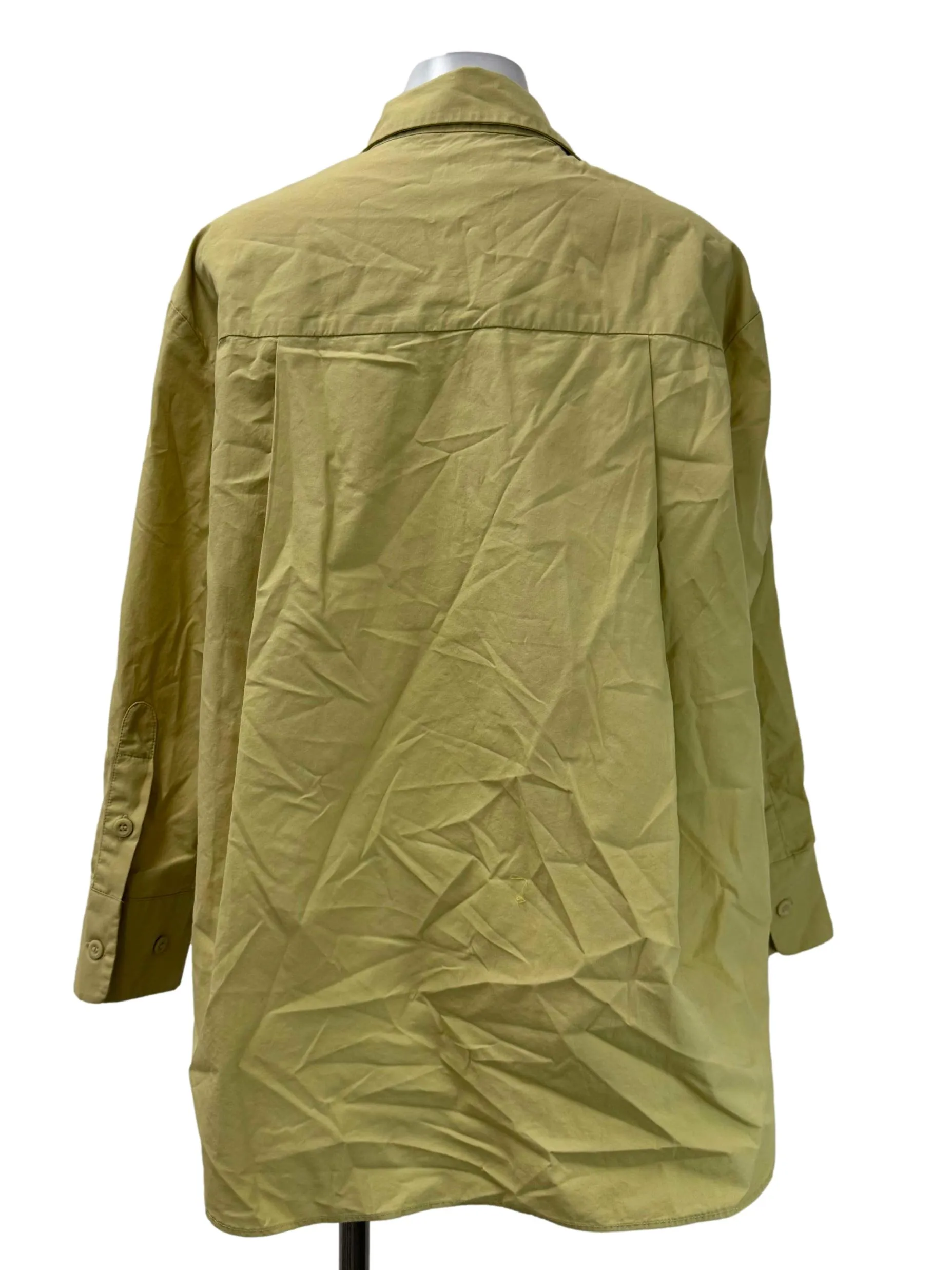 Camel Brown Button Down Blouse