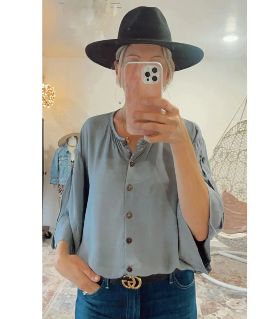 Canal Button Down Storm