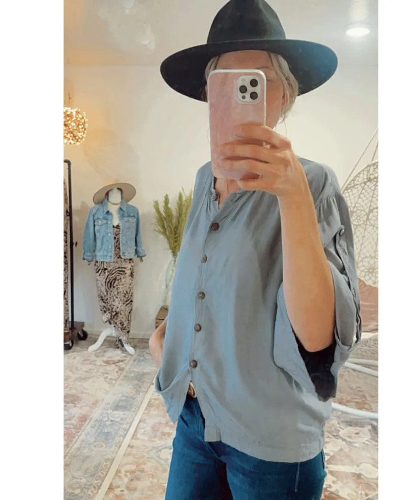 Canal Button Down Storm