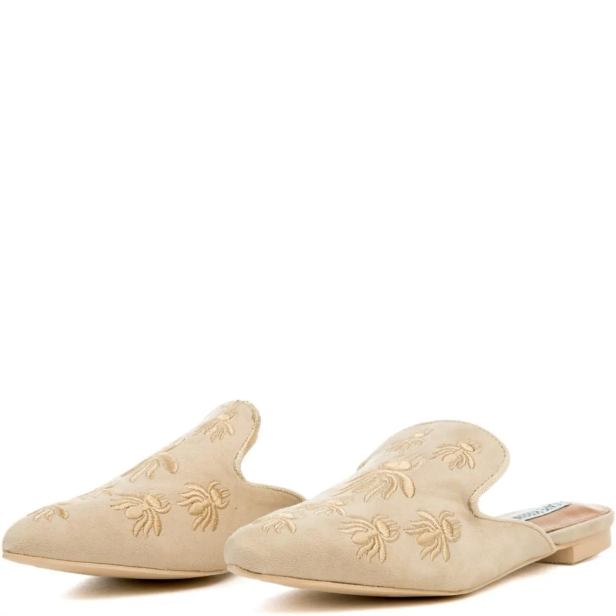 Cape Robbin Cell-18 Beige Mules Nude
