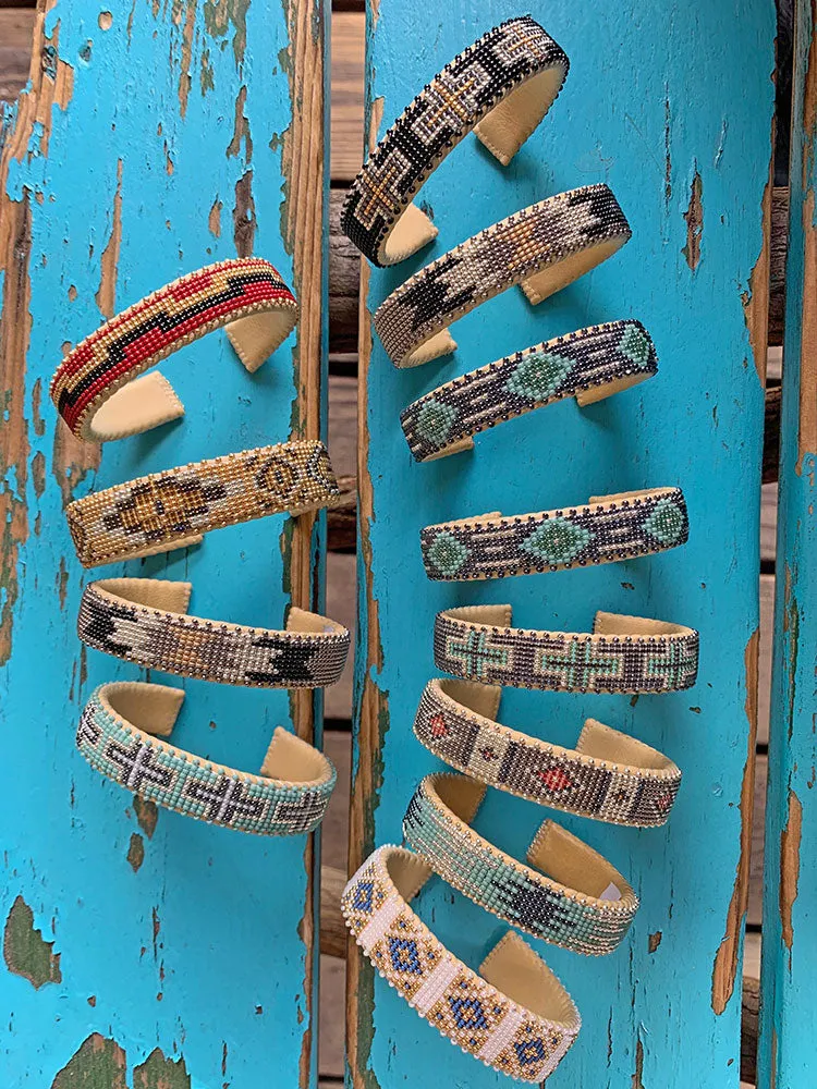 Cara Etkie Glass Bead Cuff