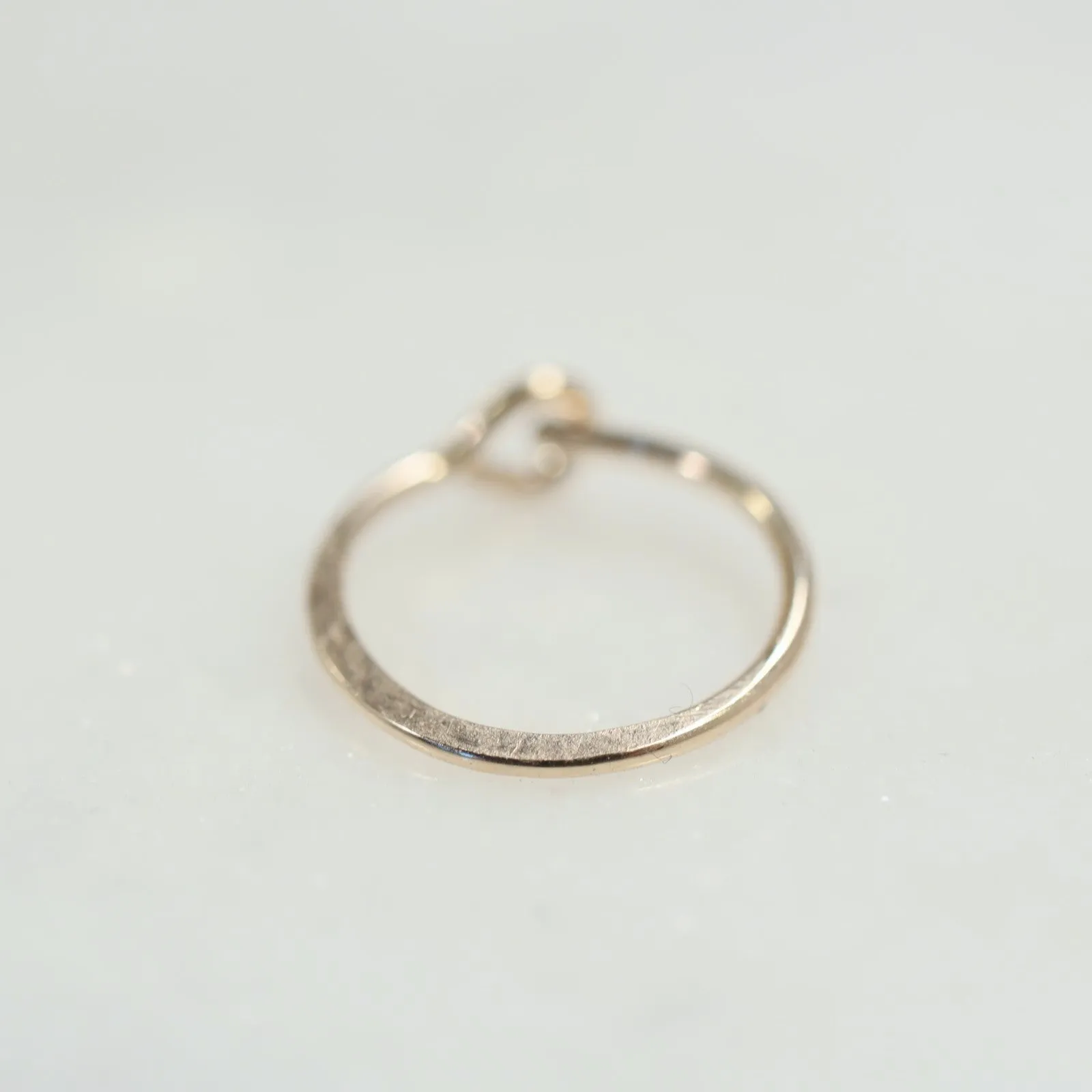 Cartilage Hoop Earring Hammered - Choose Your Diameter, Gauge, Metal