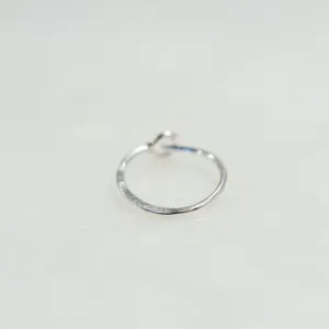 Cartilage Hoop Earring Hammered - Choose Your Diameter, Gauge, Metal