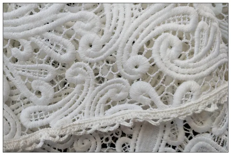 Cascading Ruffles Lace Dress