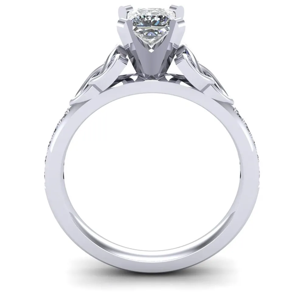 Celtic Engagement Ring AYLIN-1-PLATINUM-PRINCESS