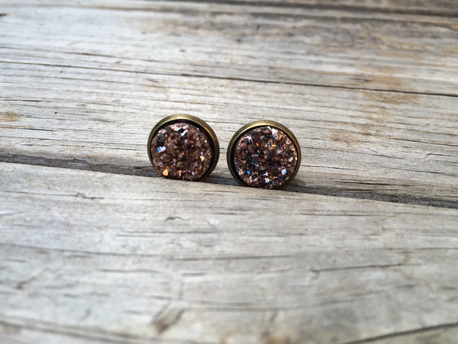 Champagne Druzy Earrings