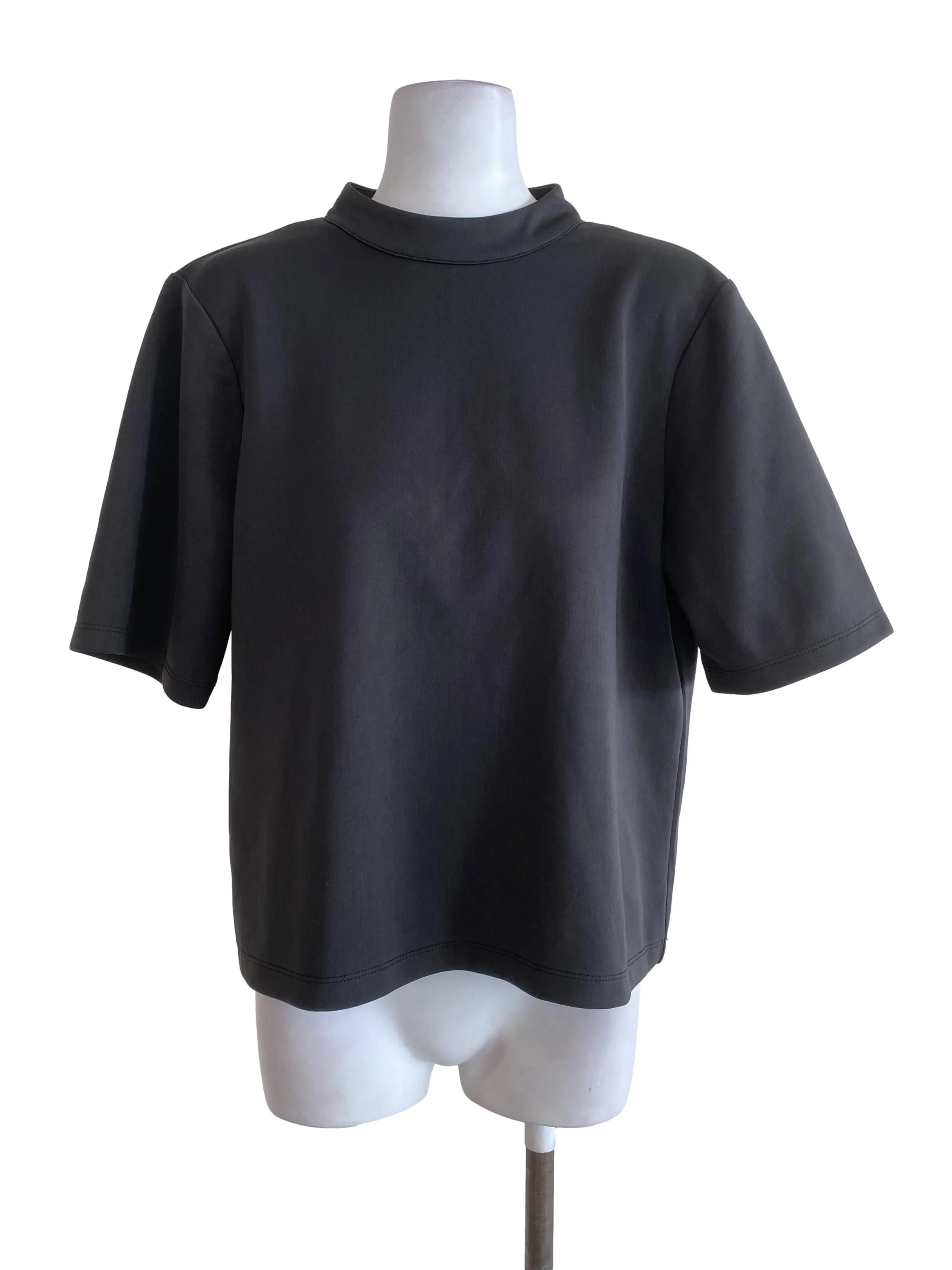 Charcoal Black Plain Top