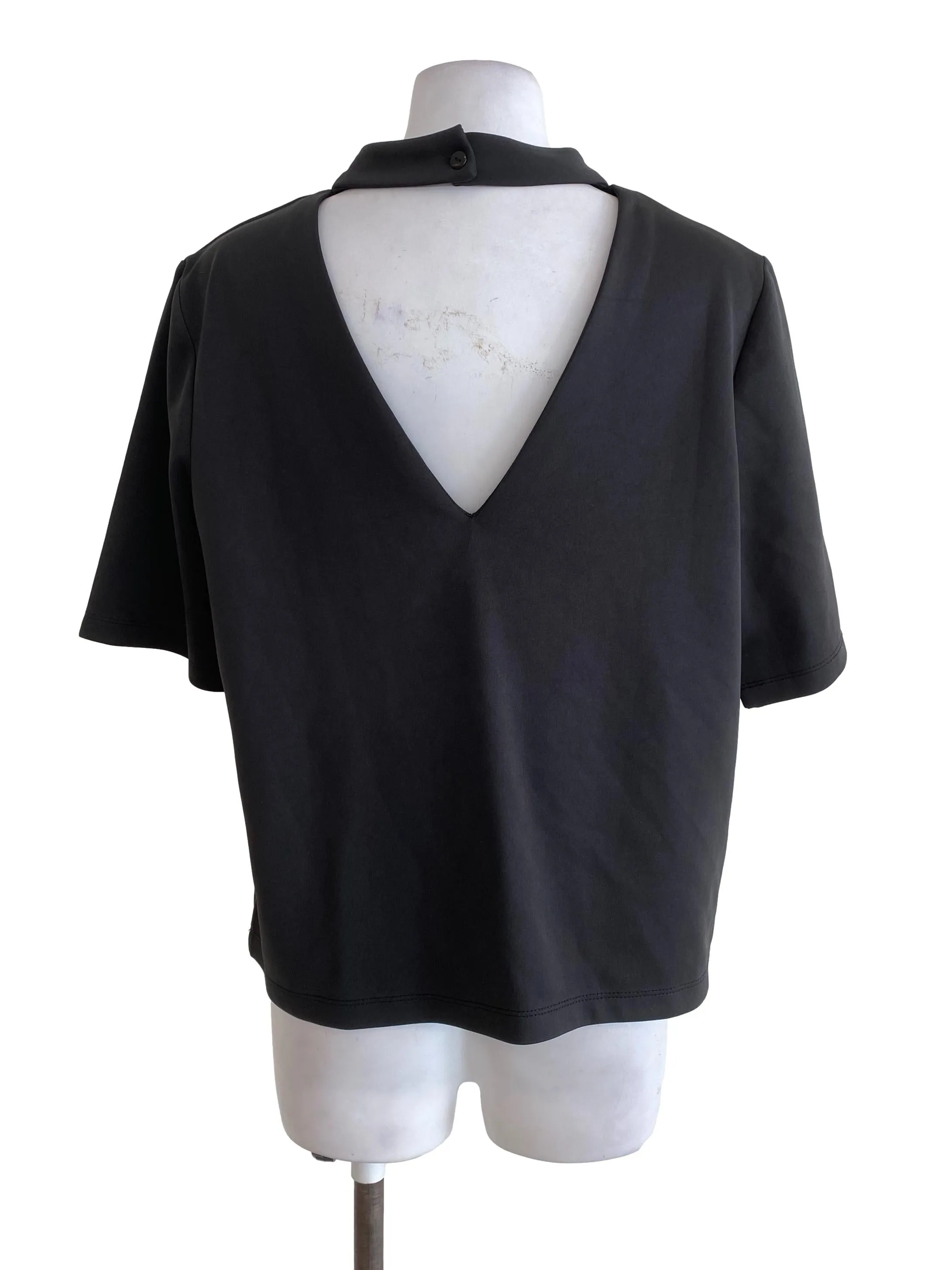Charcoal Black Plain Top