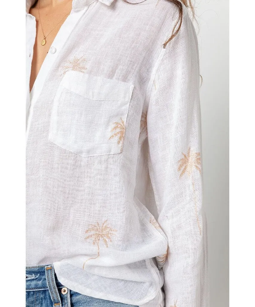 Charli Rose Gold Palm Tree