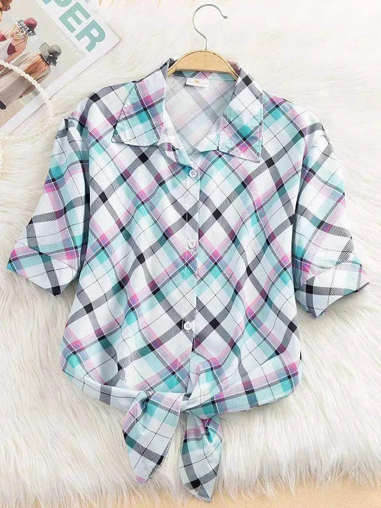 Chiffon Casual Short Sleeve Blouse