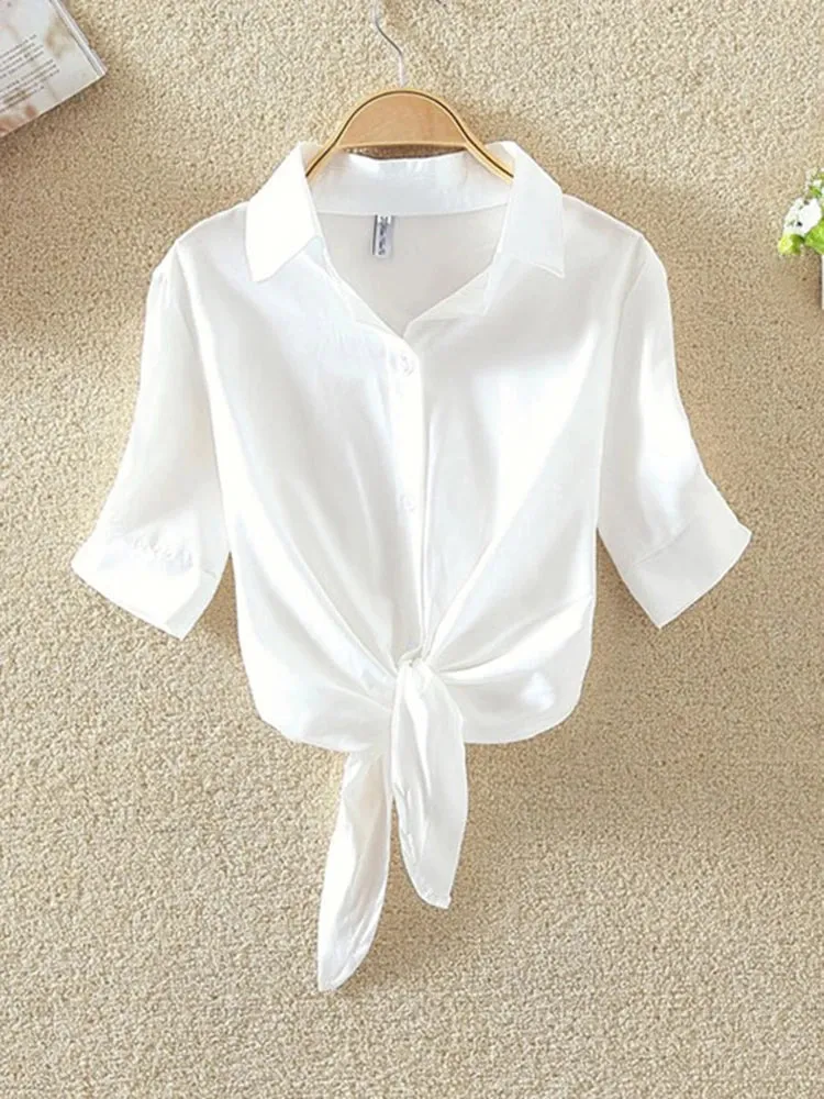 Chiffon Casual Short Sleeve Blouse
