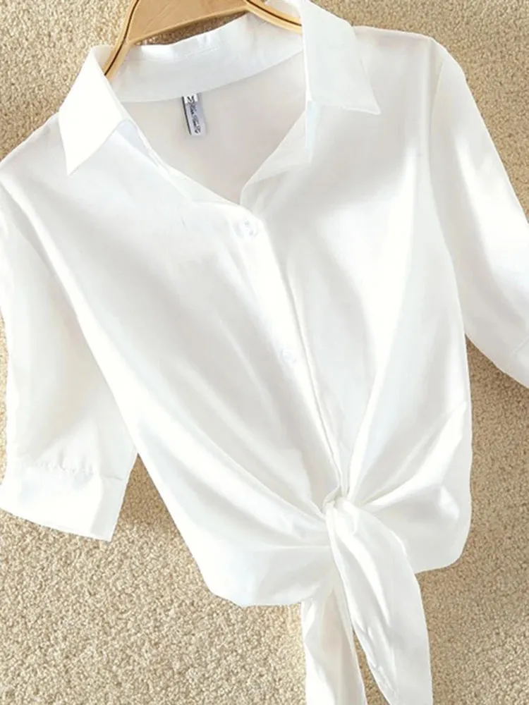 Chiffon Casual Short Sleeve Blouse