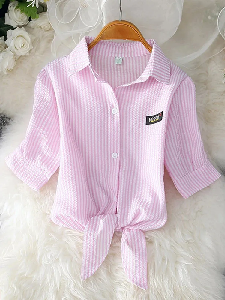 Chiffon Casual Short Sleeve Blouse