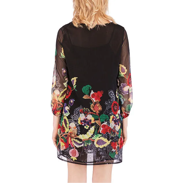 Chiffon Dress Summer Women's Trend Cartoon Print Women's Clothing