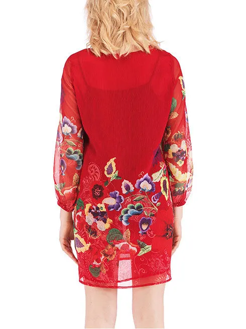 Chiffon Dress Summer Women's Trend Cartoon Print Women's Clothing