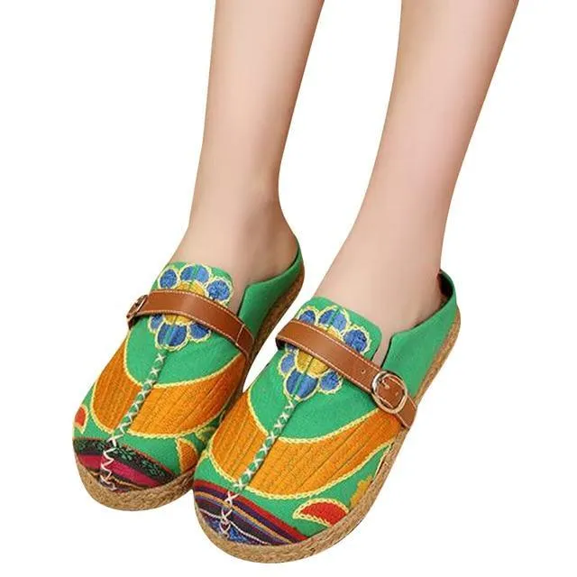 Chinese Style Traditional Women's Plus Size 36-40  Loafers
