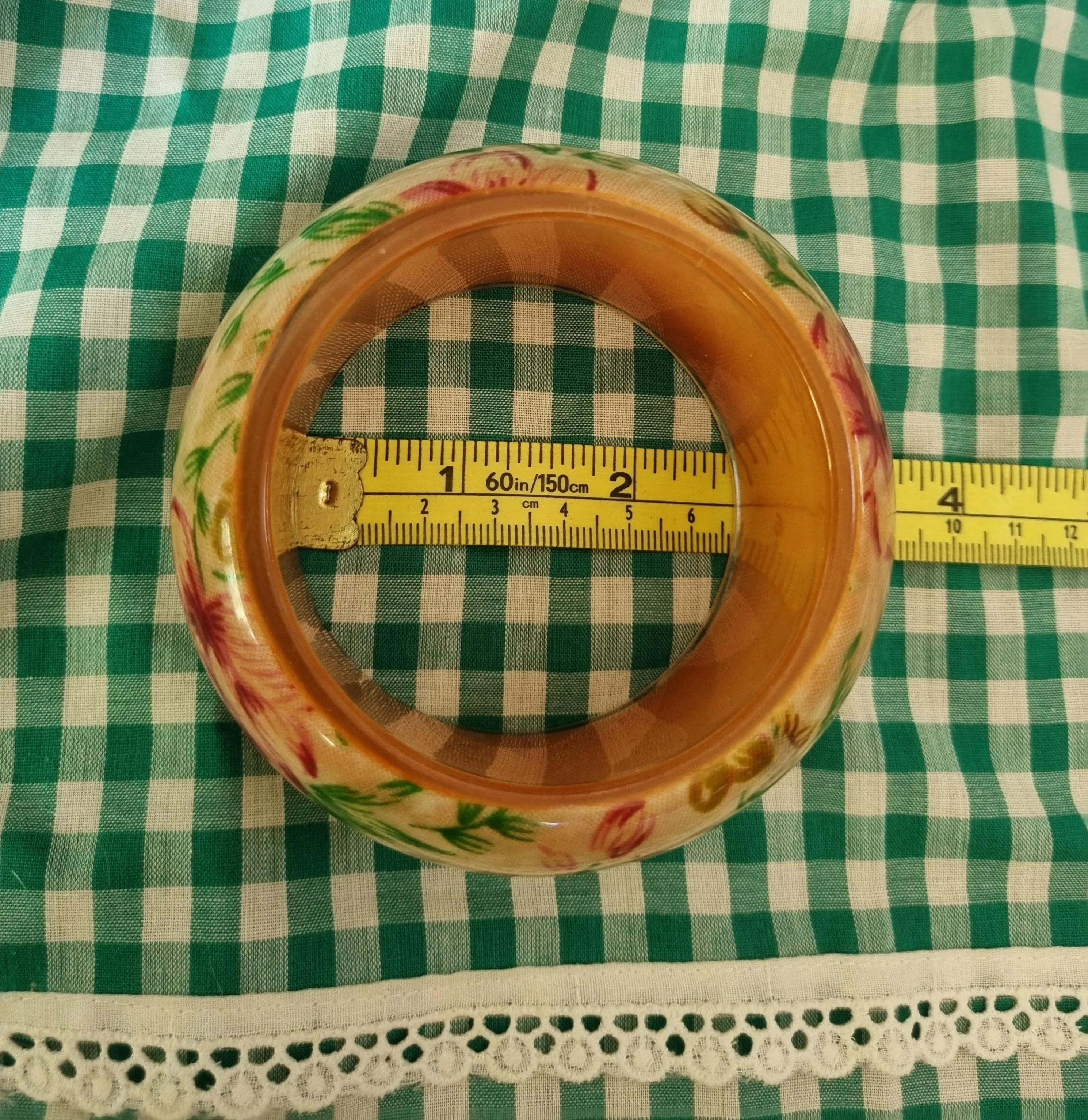 Chunky Floral Bangle