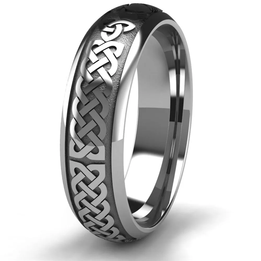 Claddagh Wedding Ring UCL1-TUNG6M - TUNGSTEN