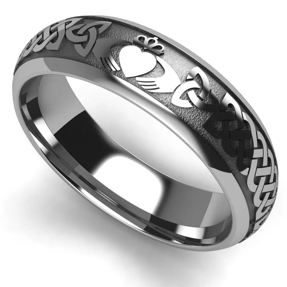 Claddagh Wedding Ring UCL1-TUNG6M - TUNGSTEN