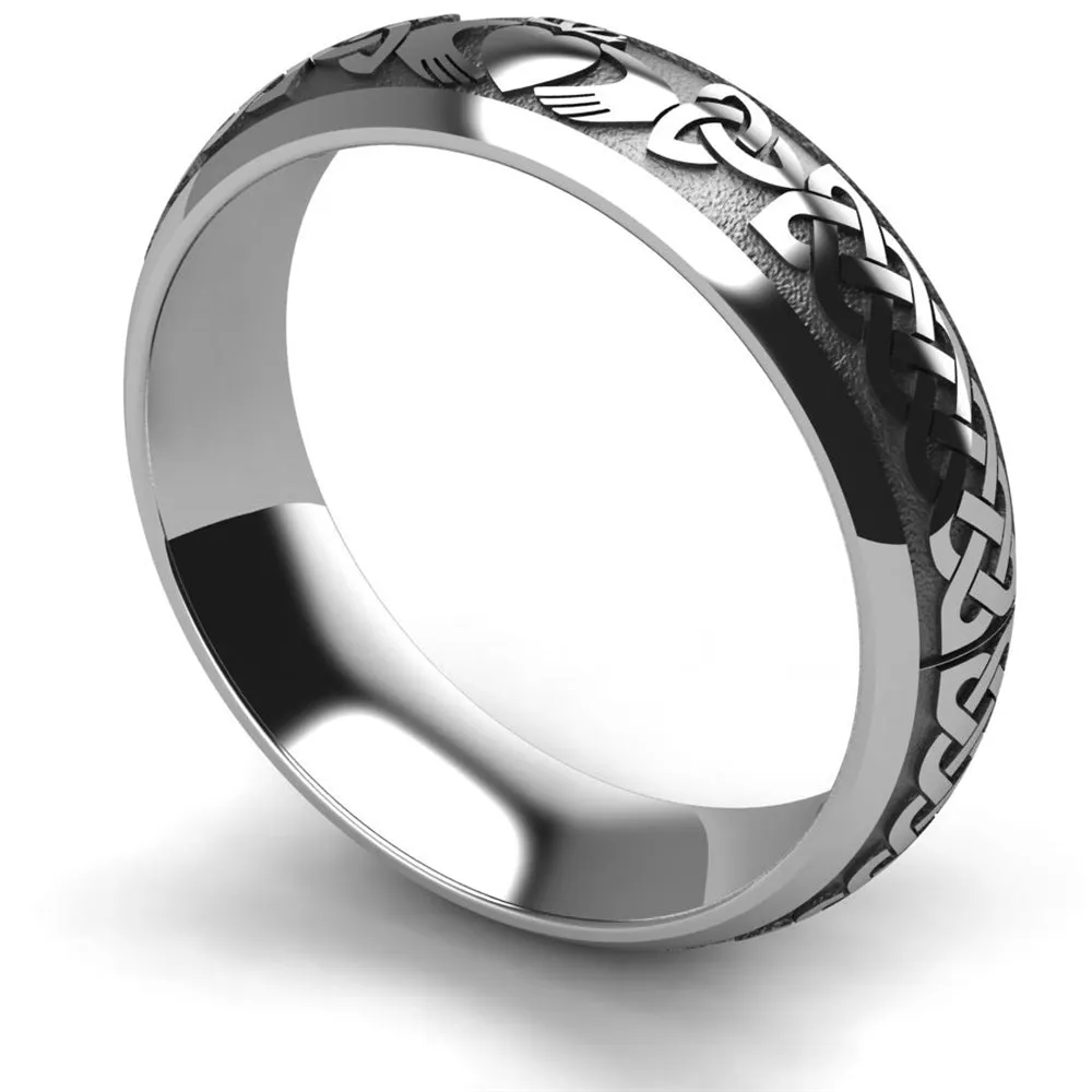 Claddagh Wedding Ring UCL1-TUNG6M - TUNGSTEN