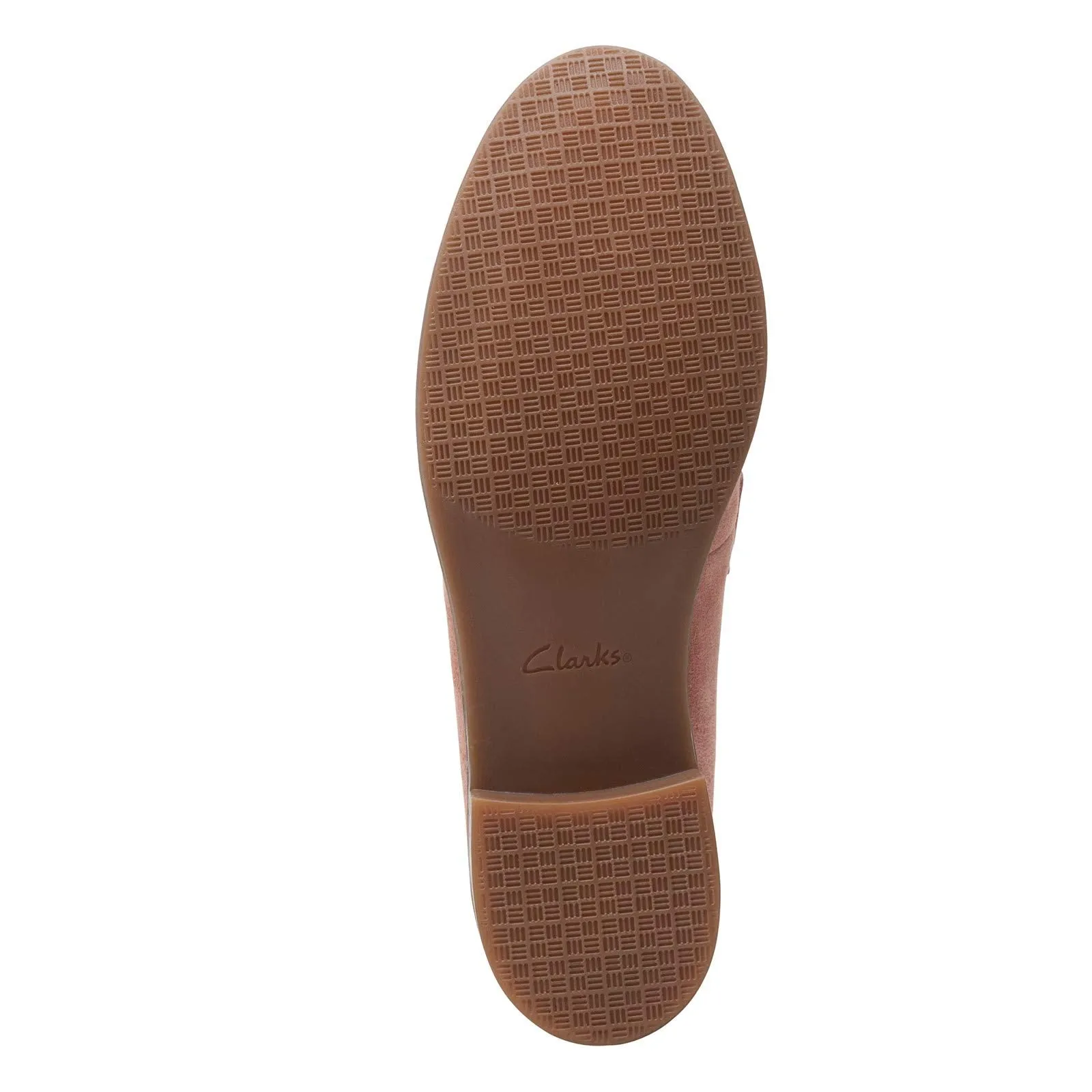 Clarks Women's Trish Loafer, Rose Suede, 9