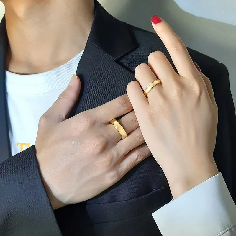 Classic Engagement Band Ring for Women Bridal Jewelry