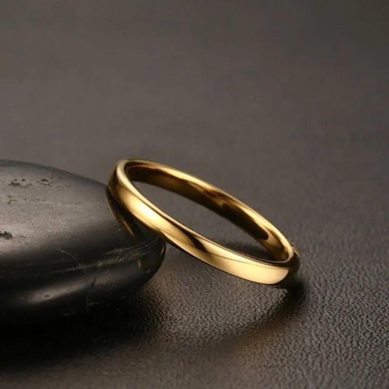 Classic Engagement Band Ring for Women Bridal Jewelry
