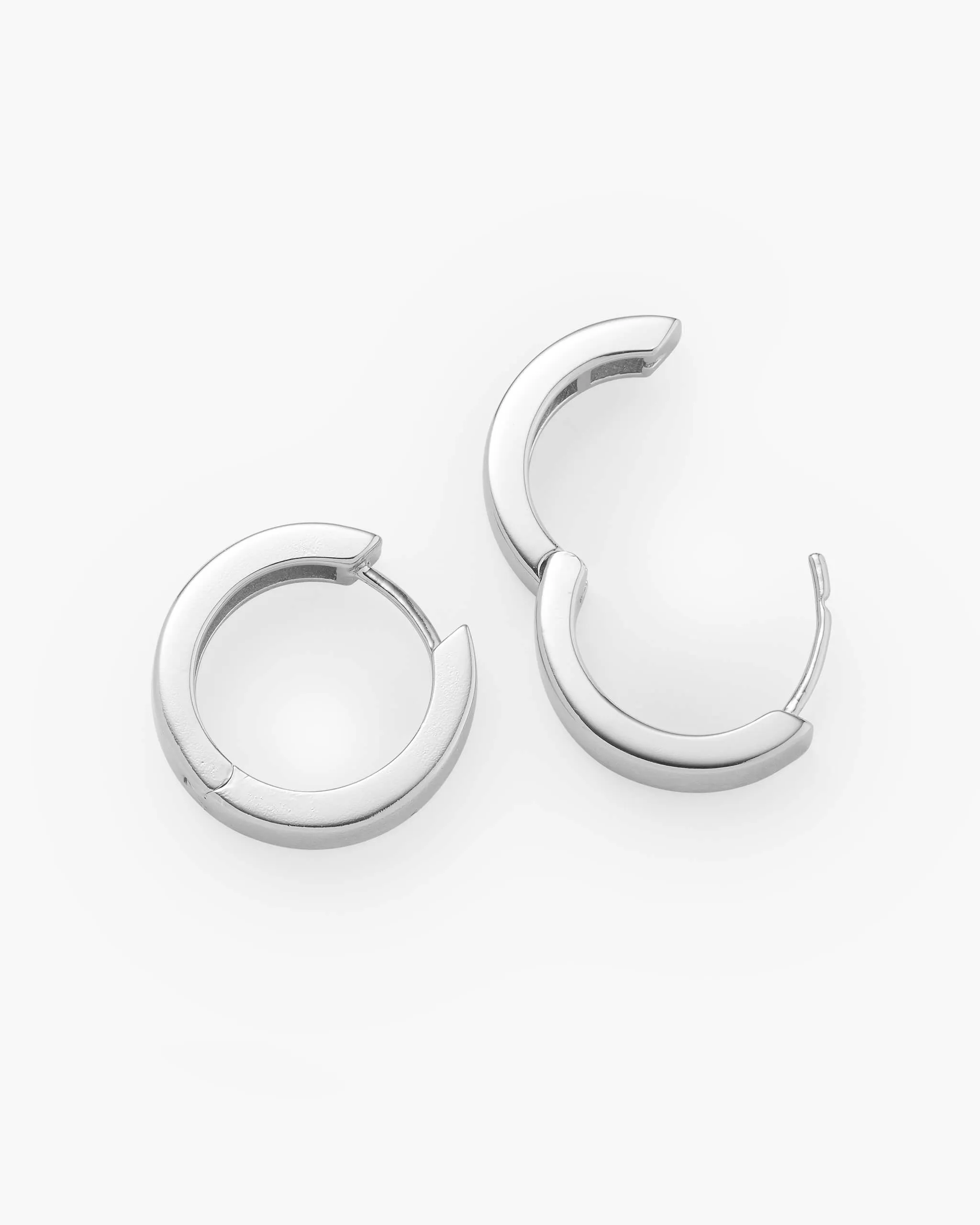 Classic Hoop Earrings - Silver