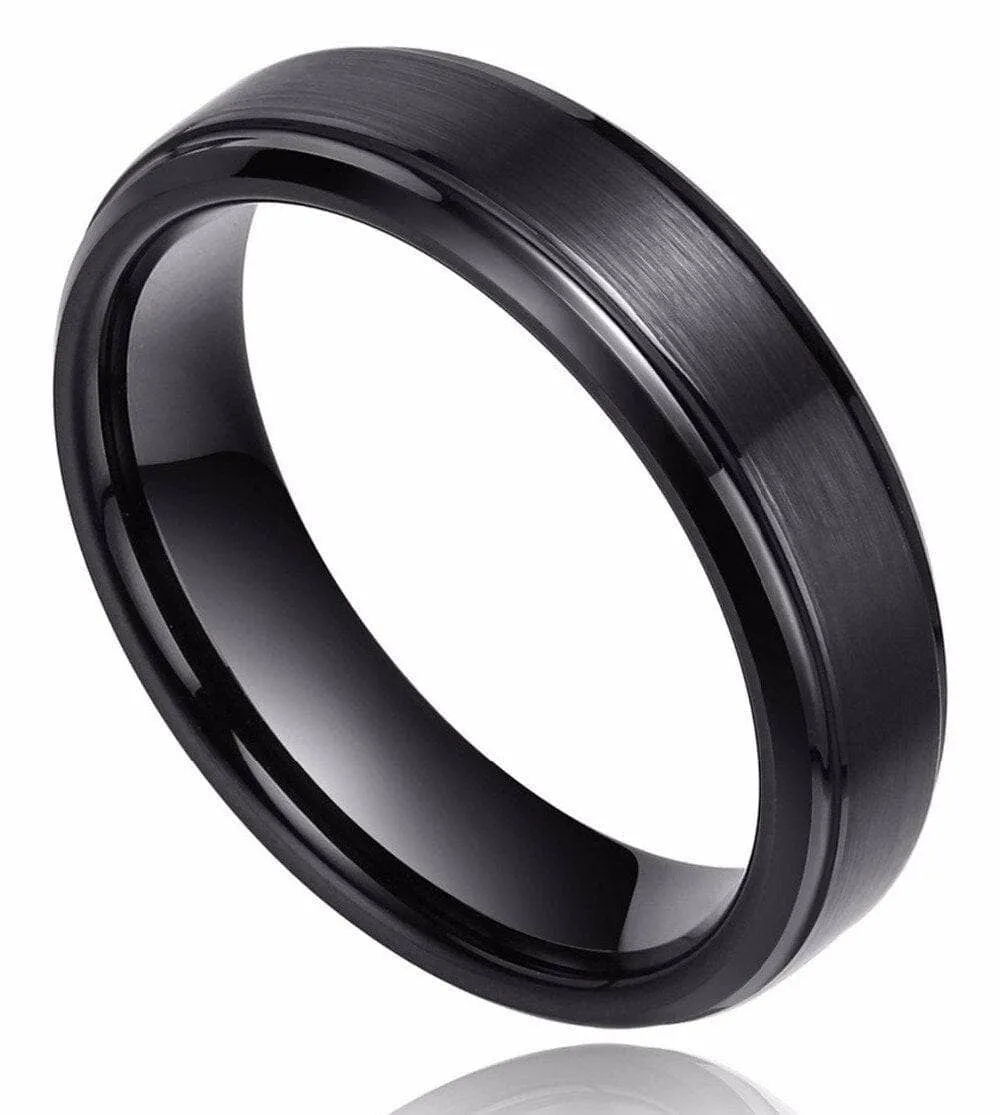 Classic Men's 6mm Tungsten Carbide Wedding Band
