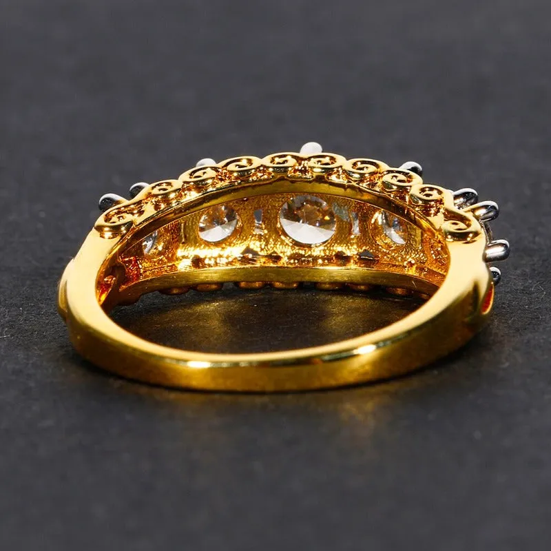 Classic Zircon Engagement Ring Wedding Women Jewelry