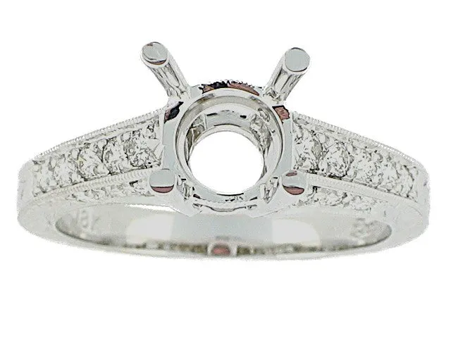 COAST 18K WHITE GOLD 0.37CT VS/G DIAMOND ENGAGEMENT RING MOUNTING
