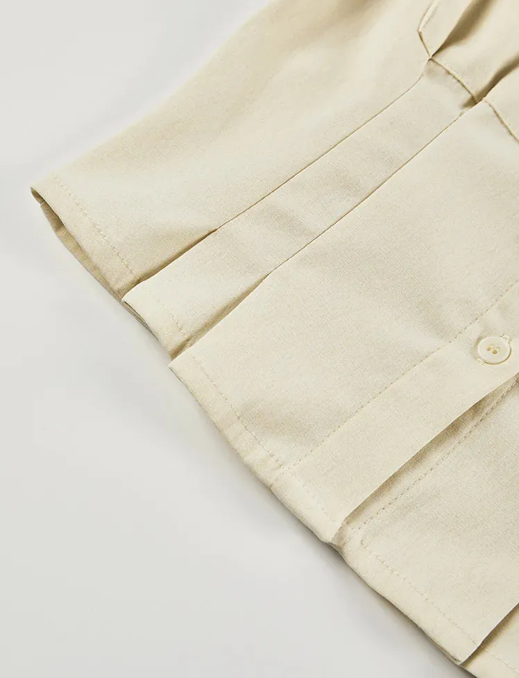 Collar Pocket Slim Fit Top