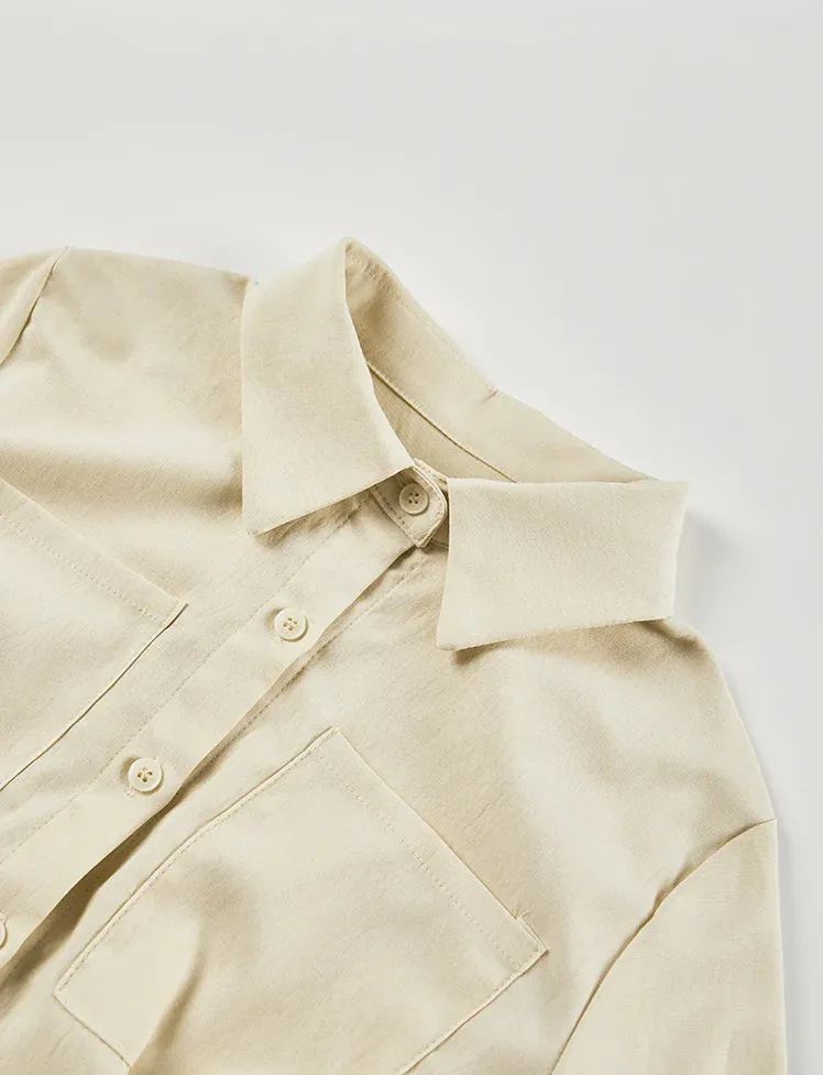 Collar Pocket Slim Fit Top