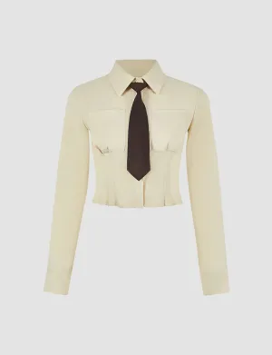 Collar Pocket Slim Fit Top