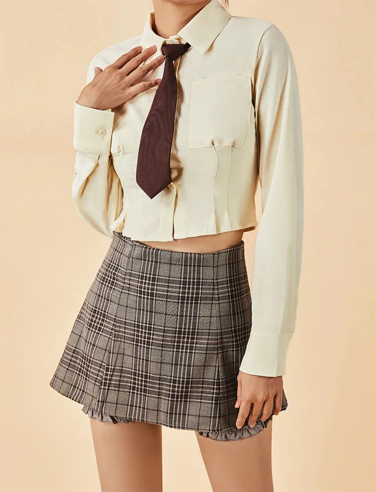 Collar Pocket Slim Fit Top