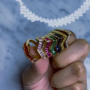 Colores - Baguette Ring (Gold)