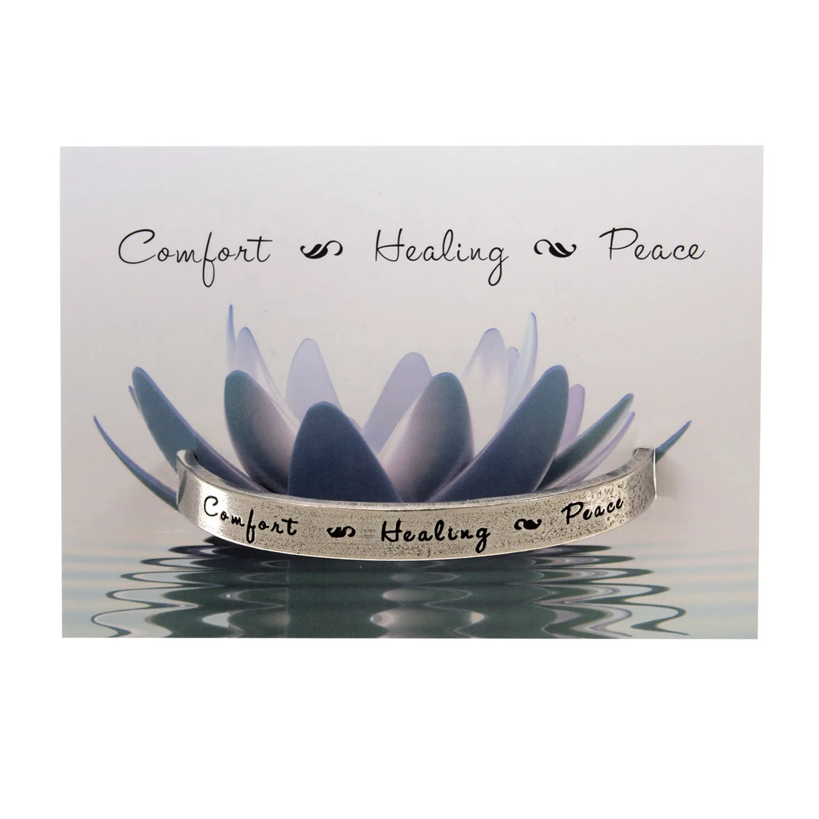 Comfort-Healing-Peace Quotable Cuff Bracelet