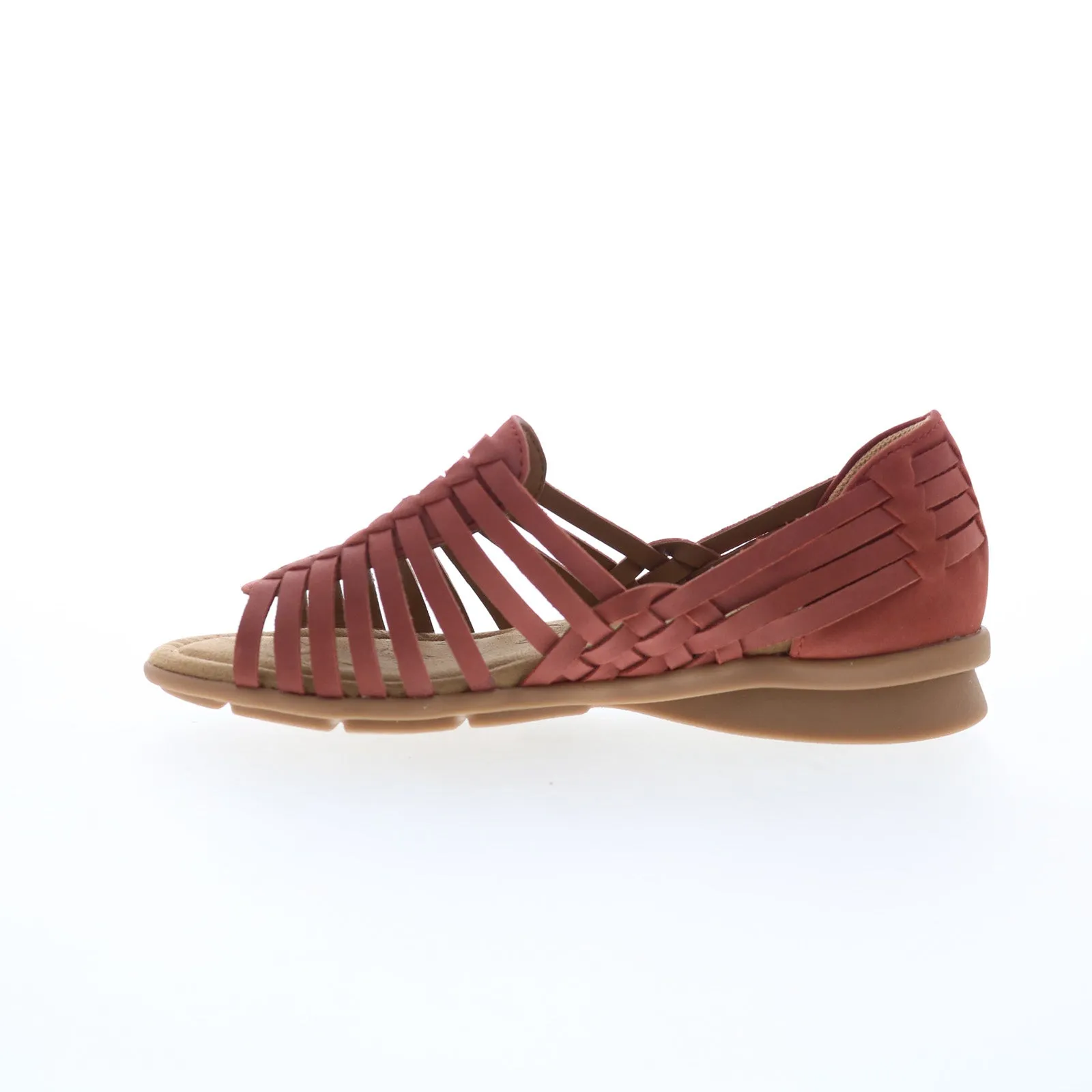 Comfortiva Putnam CT0037002 Womens Red Wide Leather Loafer Flats Shoes
