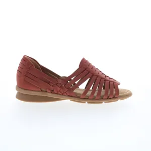 Comfortiva Putnam CT0037002 Womens Red Wide Leather Loafer Flats Shoes