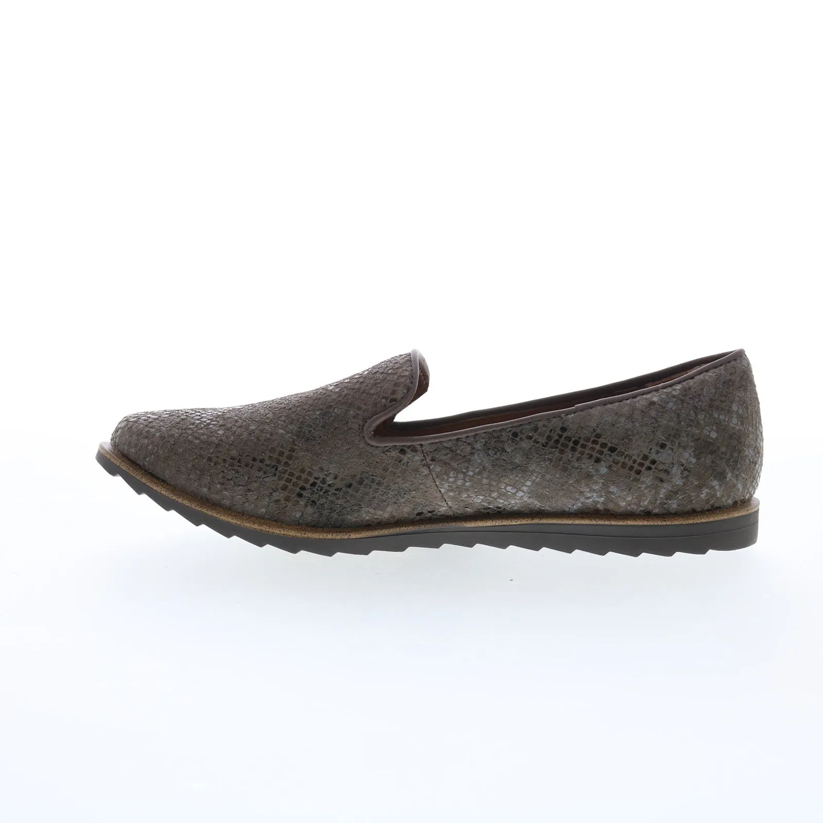 Comfortiva Ryen CT0033900 Womens Gray Suede Slip On Loafer Flats Shoes